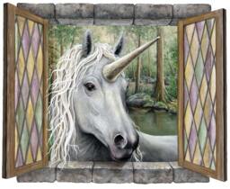 Unicorn Wall Decal Magical Unicorn Wall Art For Kids Room - thumbnail 1