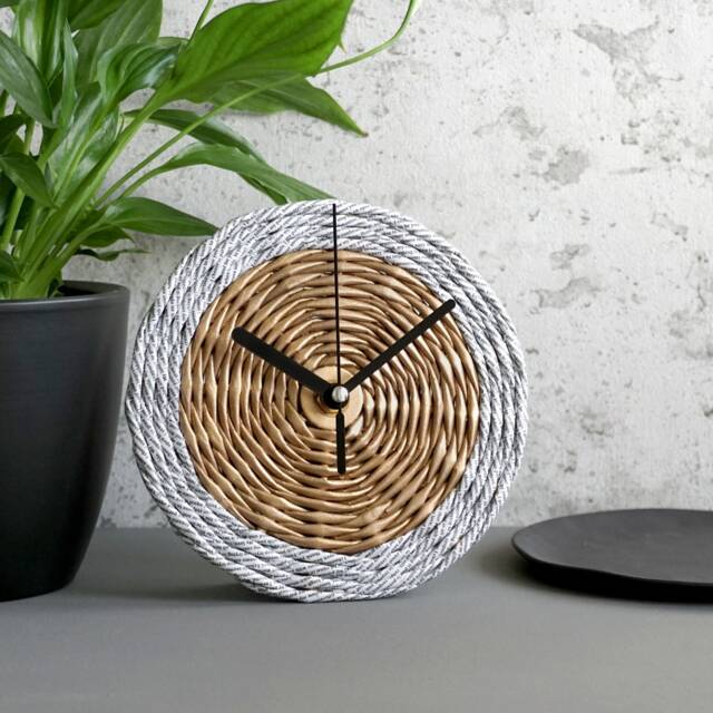 1st Anniversay Gift For Couple, Paper Clock Personalised With Wedding Vows Or Song Lyrics, Traditional First Year Of Marriage - image 1