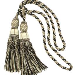 "D??copro Curtain & Drapery Double Tassel Tieback, Length 10"" - 25cm, Spread 38" - thumbnail 2
