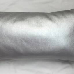 Silver Faux Leather Pillow Covers, Metallic Cushion, Decorative For Couch, Silver Throw Pillowhome Decor - thumbnail 3