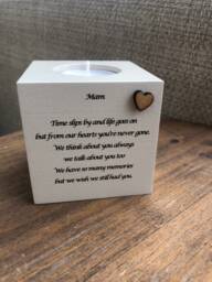 Personalised Candle in Memory Of A Mam Mum Or Any Loved One Dad Grandad Husband Wife Etc Bereavement Sympathy Name - thumbnail 1