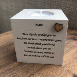 Personalised Candle in Memory Of A Mam Mum Or Any Loved One Dad Grandad Husband Wife Etc Bereavement Sympathy Name - thumbnail 3