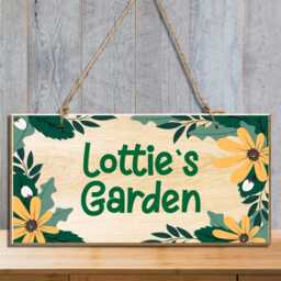 Custom Garden Sign Personalized Signs Plaques Door Wooden Personalised Room Wall Hanging Plaque - thumbnail 3