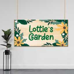 Custom Garden Sign Personalized Signs Plaques Door Wooden Personalised Room Wall Hanging Plaque - thumbnail 1