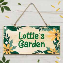 Custom Garden Sign Personalized Signs Plaques Door Wooden Personalised Room Wall Hanging Plaque - thumbnail 4