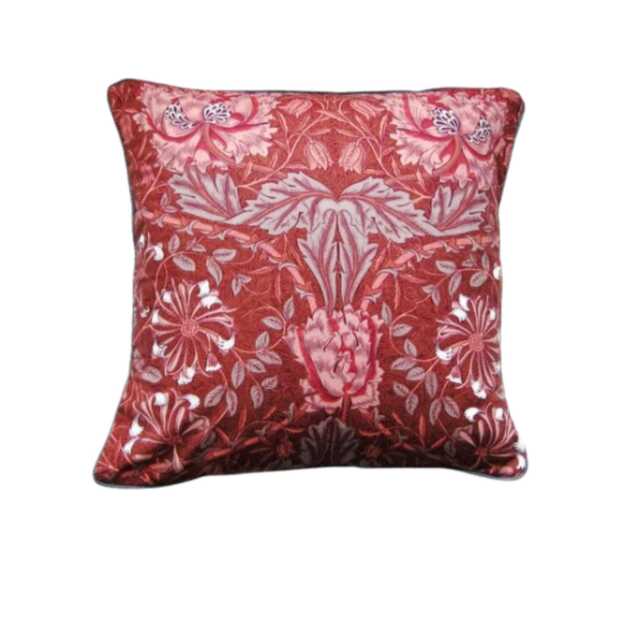 William Morris Honeysuckle Cushion Cover Vintage Liberty Cotton Pillow - image 1