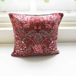 William Morris Honeysuckle Cushion Cover Vintage Liberty Cotton Pillow - thumbnail 4