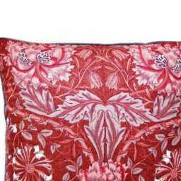 William Morris Honeysuckle Cushion Cover Vintage Liberty Cotton Pillow - thumbnail 2
