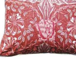 William Morris Honeysuckle Cushion Cover Vintage Liberty Cotton Pillow - thumbnail 3