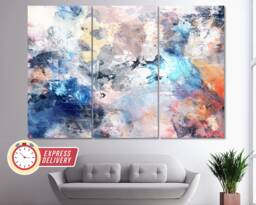 Abstract Painting Canvas Print, Modern Wall Decor, Painting, Art, Decor - thumbnail 1