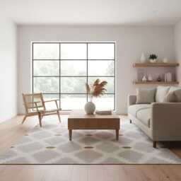 Handwoven Area Rug, Handmade Area Rug, Wool Livingroom & Dining Room Runner Kilim Rug 9' X 12', 8' 10' Taupe Beige - thumbnail 3