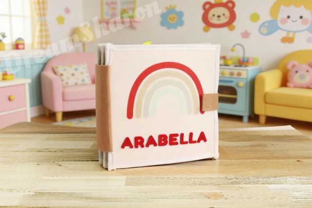 Personalized Busy Book, Montessori Book For Toddlers, Baby Quiet Felt Learning Toy, Books My First - image 1
