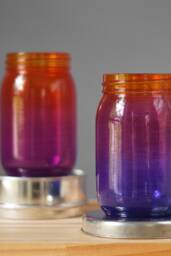 Ombre Painted Mason Jar Pen/Pencil Holder, Desk Organizer