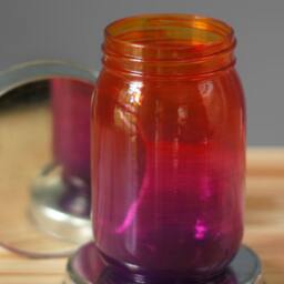 Ombre Painted Mason Jar Pen/Pencil Holder, Desk Organizer - thumbnail 2