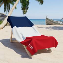 France Beach Towel, France Flag Tovel, Of France, Beach Country Gift, Gift