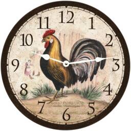 Rustic Rooster Wall Clock - thumbnail 3