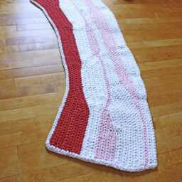 Handmade Bacon Rug - Ready To Ship - thumbnail 2