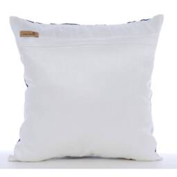 "Designer Floral White Bed Pillow Cover 24""x24""/26""x26" - thumbnail 2