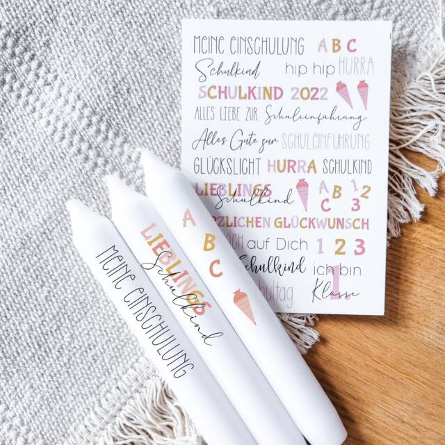 Candle Tattoos in Various Designs - Waterslide Decals Decorating Candles Back To School First Day Of - image 1