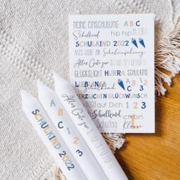 Candle Tattoos in Various Designs - Waterslide Decals Decorating Candles Back To School First Day Of - thumbnail 2