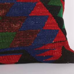 16x24 Turkish Kilim Lumbar Pillow Bohemian Home Decor - thumbnail 3