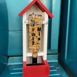 Wine Bottle Bird Feeders For Fans - thumbnail 2