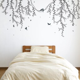 Hanging Branches With Birds Wall Stickers, Hanging Vines, Living Room Decals, Nursery Wall Sticker - thumbnail 2