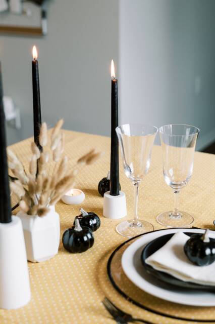Small Cylinder Concrete Modern White Taper Candle Holder - image 1