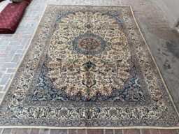 Luxurious 9x12 Afghan Turkmen Rug - Hand-Knotted Wool Carpet Oriental Design For Elegant Living Room Or Bedroom Decor Gift Idea - thumbnail 1