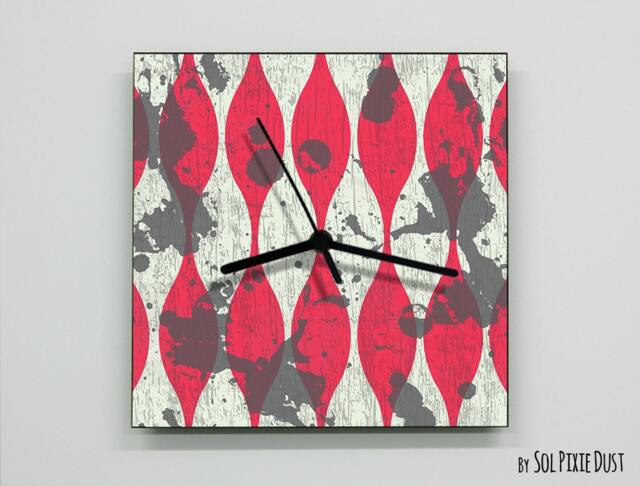 Rusting Colors Pattern Wall Clock - image 1