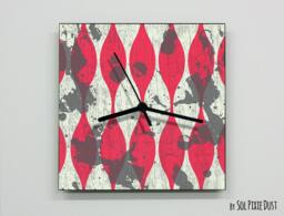 Rusting Colors Pattern Wall Clock