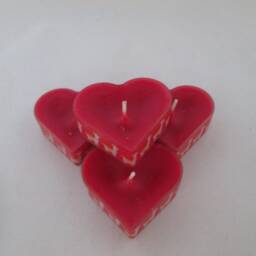 Washi Tape Llama Heart Tealights, Decorated Candles, Set Of 8 - thumbnail 3