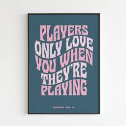 Fm Inspired - Dreams Players Only Love You When No.2 Lyrics Music A3 A4 A5 Wall Art Poster Print - thumbnail 2