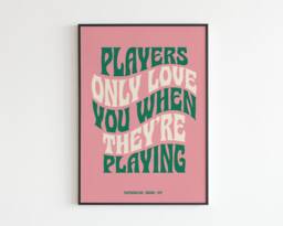 Fm Inspired - Dreams Players Only Love You When No.2 Lyrics Music A3 A4 A5 Wall Art Poster Print - thumbnail 1
