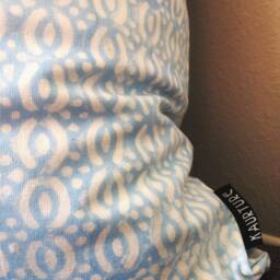 Spa Blue Pillow Cover, Block Printed Pillow, Cushion Covers, Decorative Throw Pillows, Light Covers, Indian Pillows - thumbnail 4