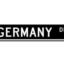 Germany Sign, Wall Decor, Gift, Souvenir Keepsake, Custom Street Quality Metal Sign - thumbnail 2