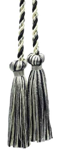 "D??copro Double Tassel Curtain & Drapery Tieback/Holdback, 3"" - 7.5cm, 27"