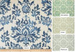 "Pair 25 Or 50"" Wide Covington Vanessa Panels Drapes Cafe Curtains Floral 24 48 63 72 84 96 108 120"