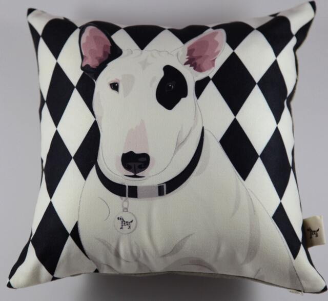 Bull Terrier Pillow Cover - image 1