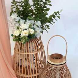 Rattan Hanging Lantern Design For Events Centrepieces Home Decor Weddings Gatherings - thumbnail 3