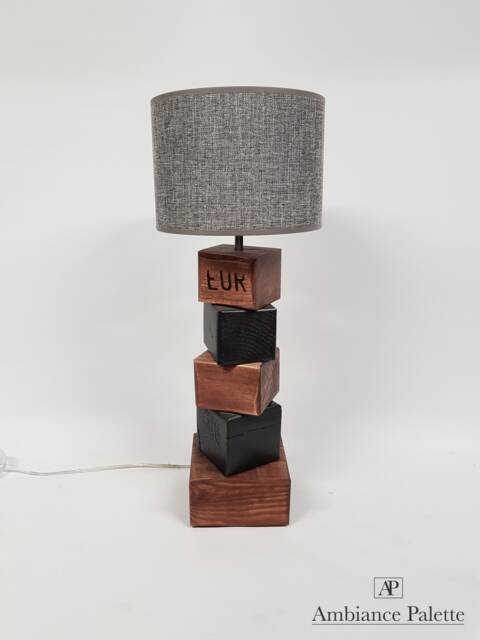 Recycled Wooden Lamp/Industrial Lamp/Pallet Wood Industrial/Design/Floor Light - image 1