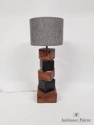 Recycled Wooden Lamp/Industrial Lamp/Pallet Wood Industrial/Design/Floor Light - thumbnail 1