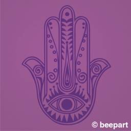 Hamsa Vinyl Wall Decal - thumbnail 3