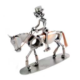 Handmade Dressage Figurine Horse Lovers Gift Equestrian Decor For Dad Trainers Artistic Sculpture - thumbnail 2