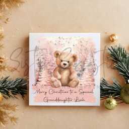 Personalised Baby Girl Christmas Decoration - Granddaughter First Gift 1St Bauble Stocking Filler Eve Box - thumbnail 2