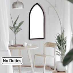 Gothic Arch Shaped Mirrors With A Colour Frame Of Your Choice & Hooks, Bespoke Shapes Made - thumbnail 1