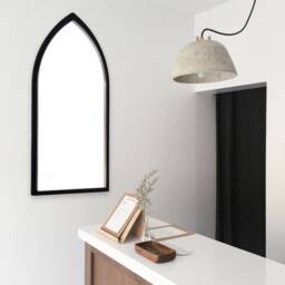 Gothic Arch Shaped Mirrors With A Colour Frame Of Your Choice & Hooks, Bespoke Shapes Made - thumbnail 2