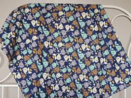 Baby Boy Minky Blanket, Whale, Blue, Car Seat, Crib Nursery - thumbnail 1