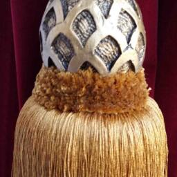 Luxury Gold Curtain Drapery Decorative Wood/Tassel Spread Rope Tie Back Handmade Chair Decor/Window Treatments Single Drape Holding/Holdback - thumbnail 3
