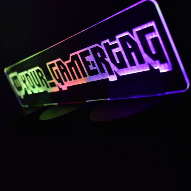 xxl Custom Gamertag Light Personalised Gamer Night Light - image 1